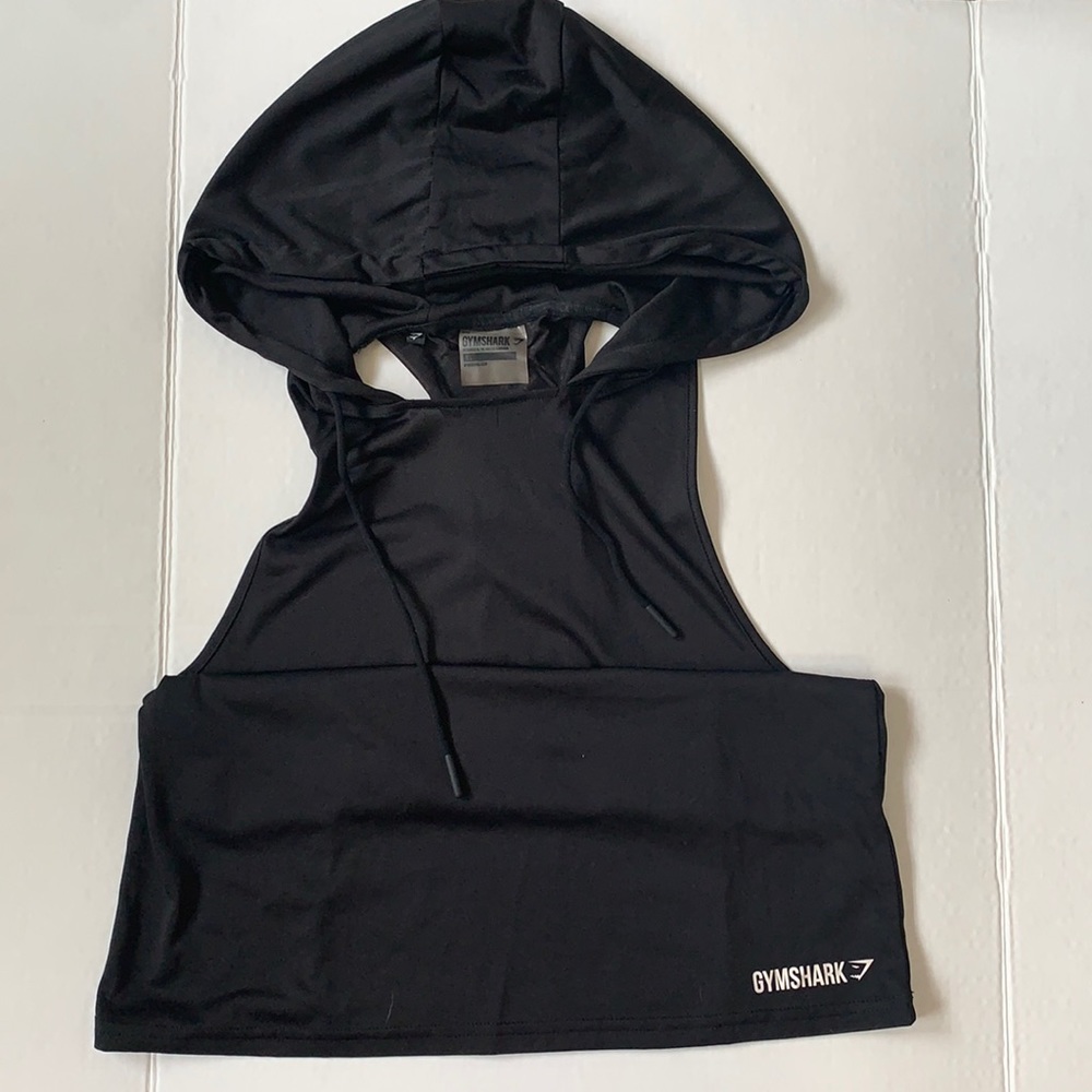 Gymshark Black Sleeveless Hoodie